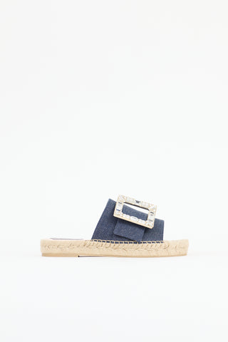 Roger Vivier Strass Buckle Slide