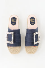 Roger Vivier Strass Buckle Slide