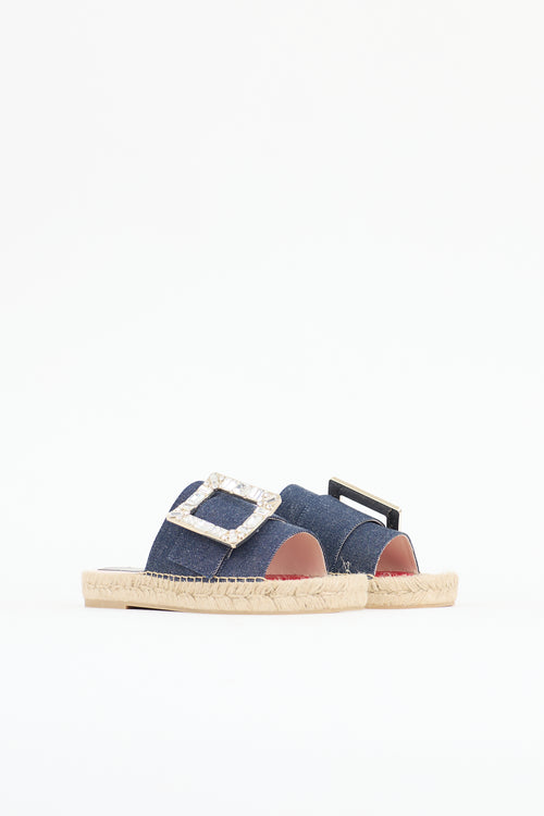Roger Vivier Strass Buckle Slide