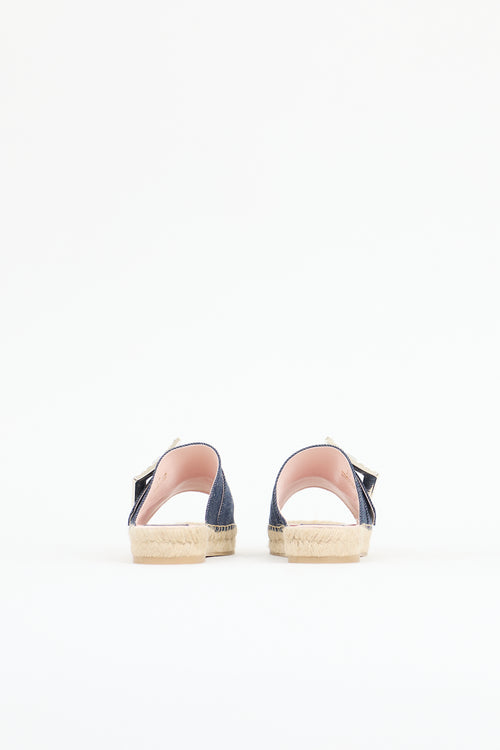 Roger Vivier Strass Buckle Slide