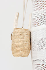 Roger Vivier Viv Skate Raffia Bag