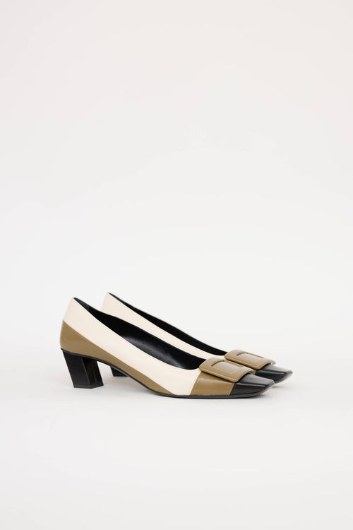 Roger Vivier Leather Buckle Pump