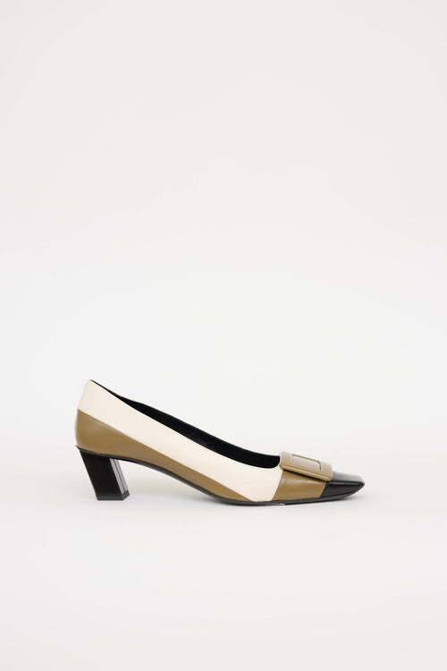 Roger Vivier Leather Buckle Pump