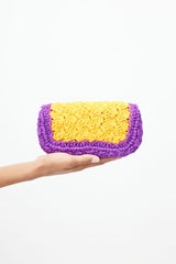 Roger Vivier Purple & Yellow Viv Choc Jewel Shoulder bag
