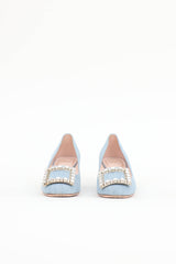 Roger Vivier Denim & Crystal Pump