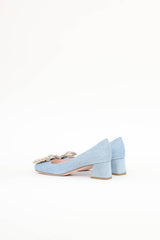 Roger Vivier Denim & Crystal Pump