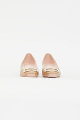 Beige Leather Gold Buckle Pump Roger Vivier