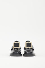 Roger Vivier Black & Gold Patent Leather Viv Ranger Loafer