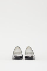 Roger Vivier Black & Silver Patent Belle Vivier Pump