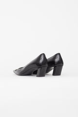 Roger Vivier Black & Silver Belle Vivier Heel
