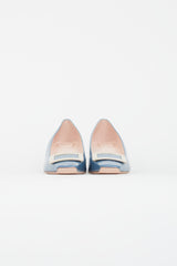Roger Vivier Blue & Gold Patent Belle Vivier Heel