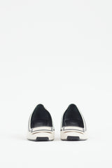 Roger Vivier Cream & Black Belle Vivier Heel