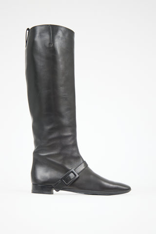 Roger Vivier Leather Buckle Boot