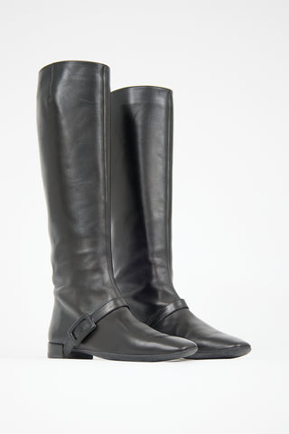 Roger Vivier Leather Buckle Boot