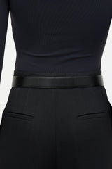 Roger Vivier Leather Reversible Belle Vivier Belt