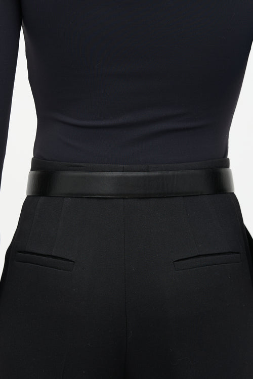 Roger Vivier Leather Reversible Belle Vivier Belt