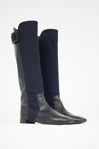 Roger Vivier Leather Riding Boot