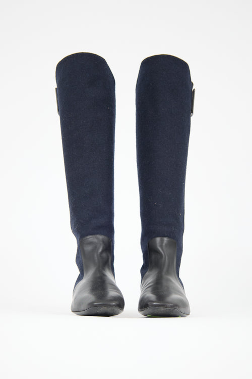 Roger Vivier Leather Riding Boot