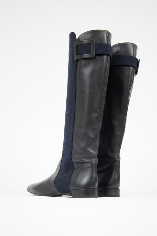 Roger Vivier Leather Riding Boot