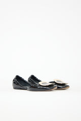 Roger Vivier Patent Chips D'Orsay Flat