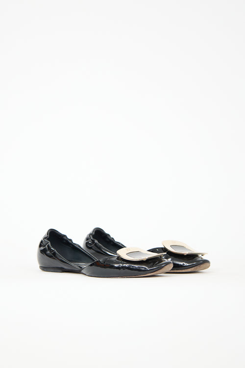 Roger Vivier Patent Chips D'Orsay Flat