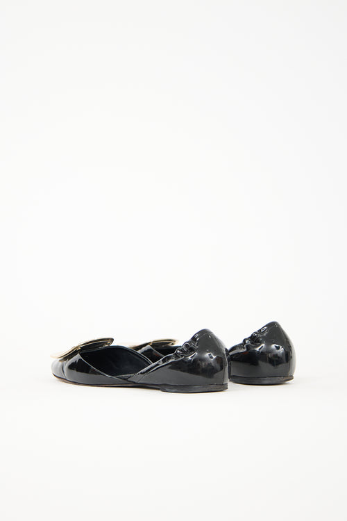 Roger Vivier Patent Chips D'Orsay Flat