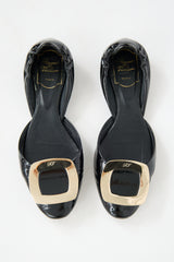 Roger Vivier Patent Chips D'Orsay Flat