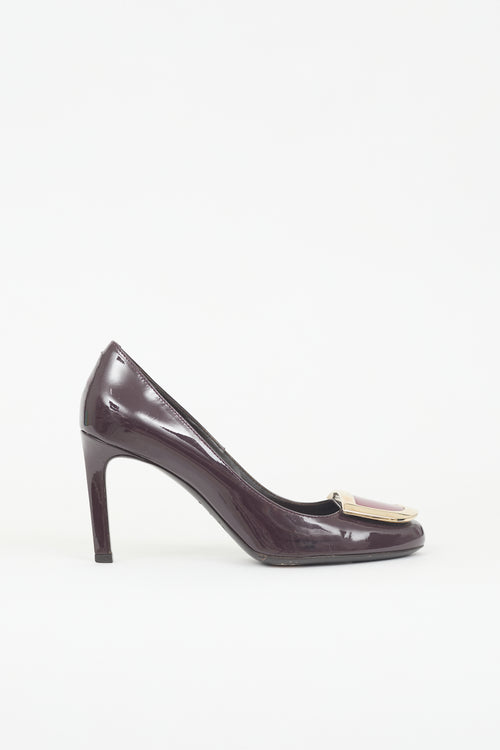 Roger Vivier Patent Leather Buckle Pump