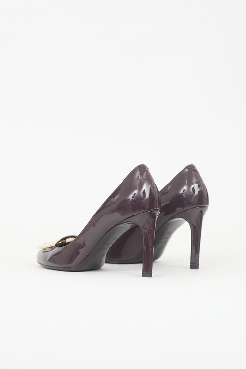 Roger Vivier Patent Leather Buckle Pump