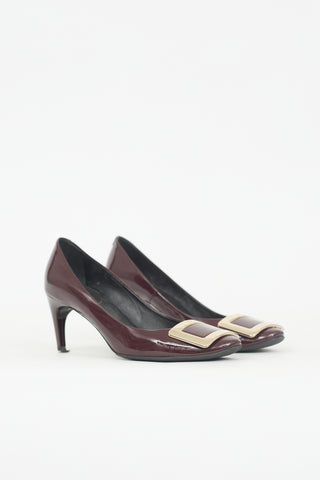 Roger Vivier Patent Leather Trompette Pump
