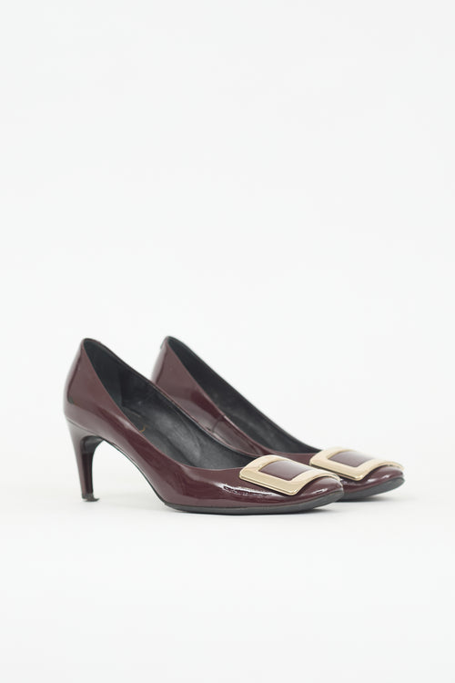 Roger Vivier Patent Leather Trompette Pump