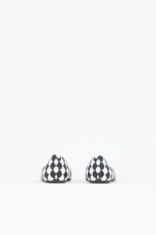 Roger Vivier Printed Leather Flat