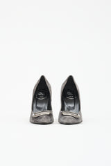 Roger Vivier Suede Belle Vivier Trompette Pump