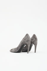 Roger Vivier Suede Belle Vivier Trompette Pump