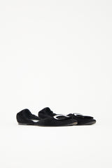 Roger Vivier Suede Chips D'Orsay Flat