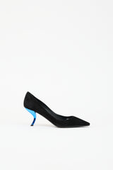 Roger Vivier Suede Comma Heel Pump