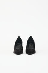 Roger Vivier Suede Comma Heel Pump