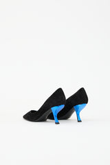 Roger Vivier Suede Comma Heel Pump