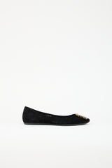 Roger Vivier Suede Gommette Ballet Flat