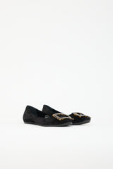 Roger Vivier Suede Gommette Ballet Flat