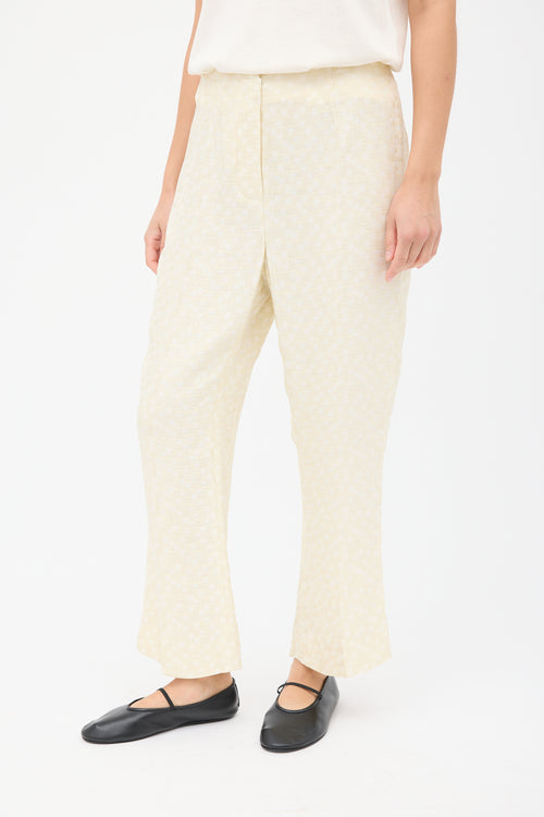 Róhe Cream Woven Shirt & Trousers Co-ord Set