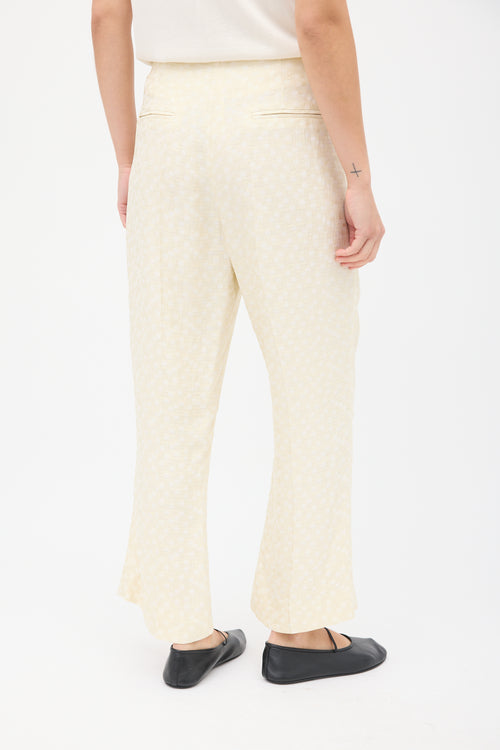 Róhe Cream Woven Shirt & Trousers Co-ord Set