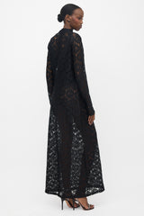 Róhe Lace Long Sleeve Maxi Dress