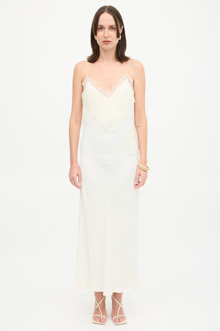 Róhe Lace Trim Camisole Dress