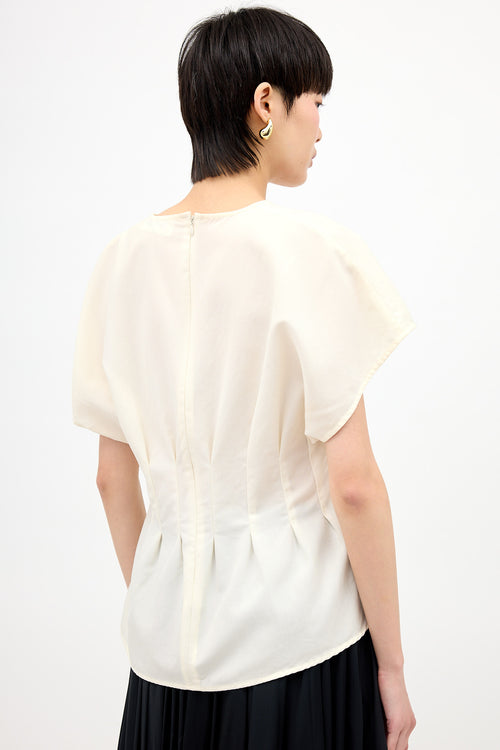 Róhe Wool Pleated Top