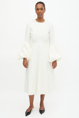 Roksanda Crepe Aylin Balloon Cuff Dress