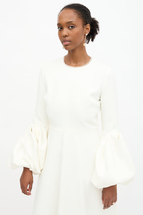 Roksanda Crepe Aylin Balloon Cuff Dress