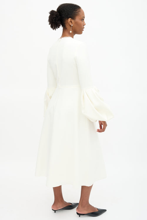 Roksanda Crepe Aylin Balloon Cuff Dress