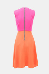 Roksanda Wool Crepe Pleated Dress