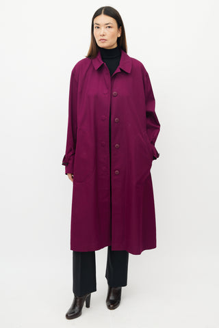 Roksanda X Lululemon Purple Mesh Trench Coat